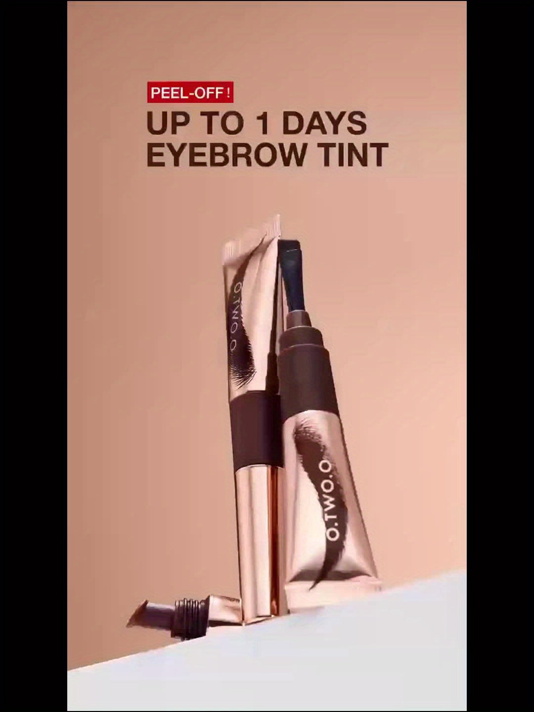 5-Day Tattoo Brow Gel - Semi-Permanent, Even Color, Long-Lasting Makeup - Effortless Peel-Off for Natural-Looking Brows