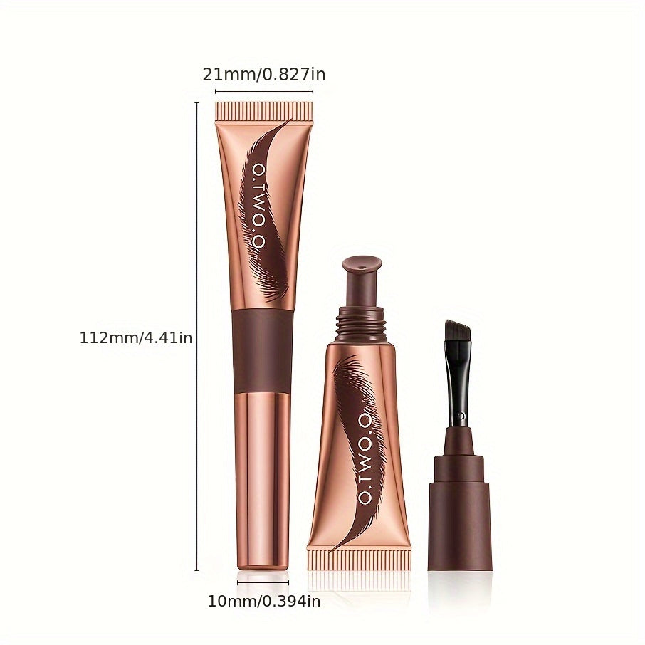 5-Day Tattoo Brow Gel - Semi-Permanent, Even Color, Long-Lasting Makeup - Effortless Peel-Off for Natural-Looking Brows