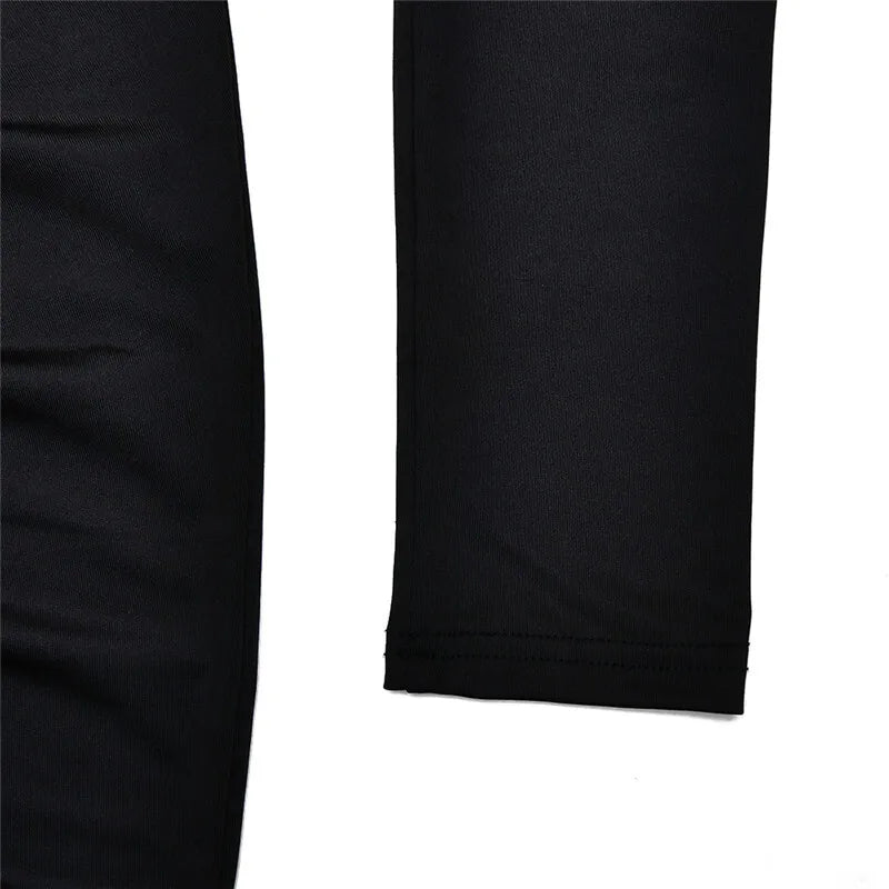 Turtleneck Thigh High Split Sexy Maxi Dress For Women Fashion Long Sleeve Draped Bandage