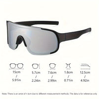 Women's Oversized Sports Glasse, AC Lens, Composite Frame, Ideal For Skating And Outdoor Activities - Veloxea