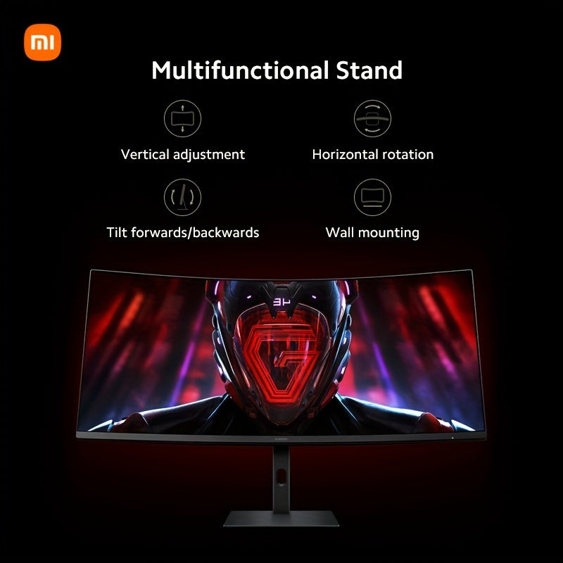 Xiaomi 34-inch Curved Gaming Monitor 180Hz High Reshed Rate 1ms Fast FreeSync Premium E<2* Professional Calibration 95%DCI-P3 100% SRGB* Low Blue Light Computer Screen Monitor Desktop Monitor - Veloxea