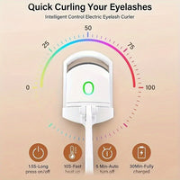 1pc ABS Electric Eyelash Curler, Modern Eyelashes Instrument For Home, Long-Lasting Curled Eyelashes, Eyelashes Clip, Eyelash Curler, Makeup Tools - Veloxea