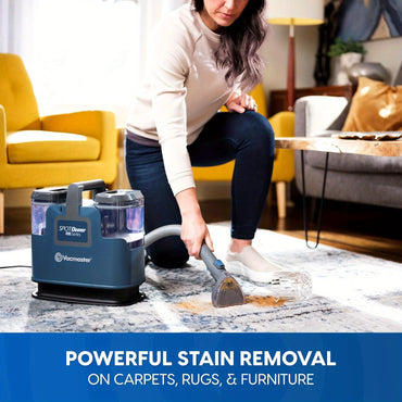 Vacmaster SCB301 400 Series Portable Carpet & Upholstery Spot Cleaner Machine, 15Kpa Power Suction with Versatile Tools for Pets - Veloxea