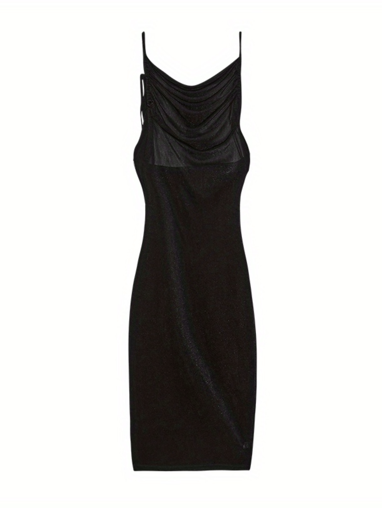 2024 Spring/Summer Knit Polyester Off-Shoulder Slip Dress with Back Tie, Elegant Solid Color Maxi Dress - Veloxea