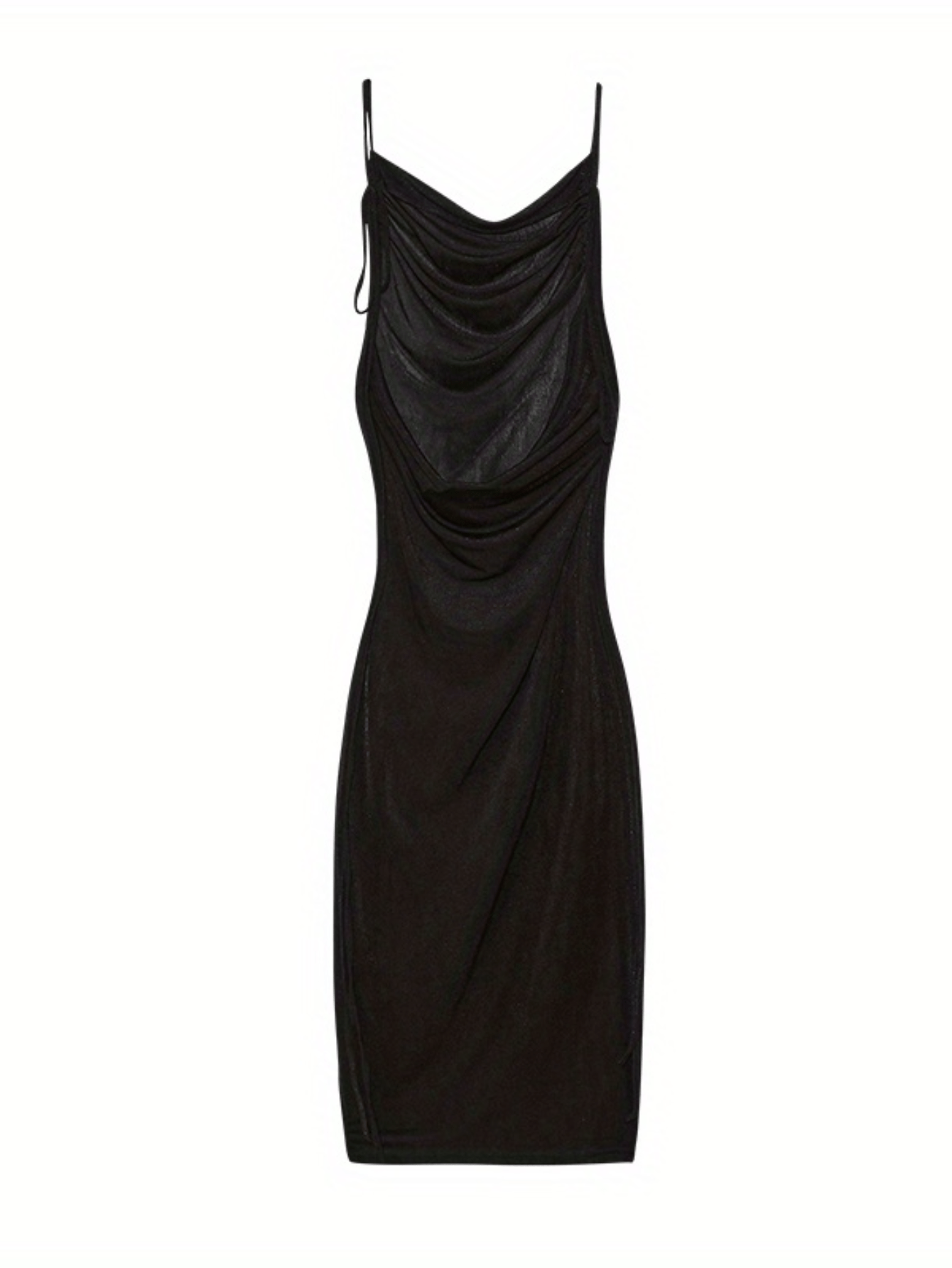 2024 Spring/Summer Knit Polyester Off-Shoulder Slip Dress with Back Tie, Elegant Solid Color Maxi Dress - Veloxea