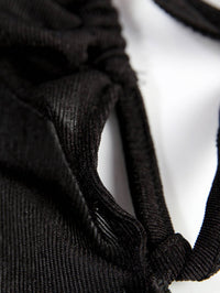 2024 Spring/Summer Knit Polyester Off-Shoulder Slip Dress with Back Tie, Elegant Solid Color Maxi Dress - Veloxea