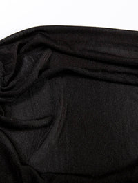 2024 Spring/Summer Knit Polyester Off-Shoulder Slip Dress with Back Tie, Elegant Solid Color Maxi Dress - Veloxea