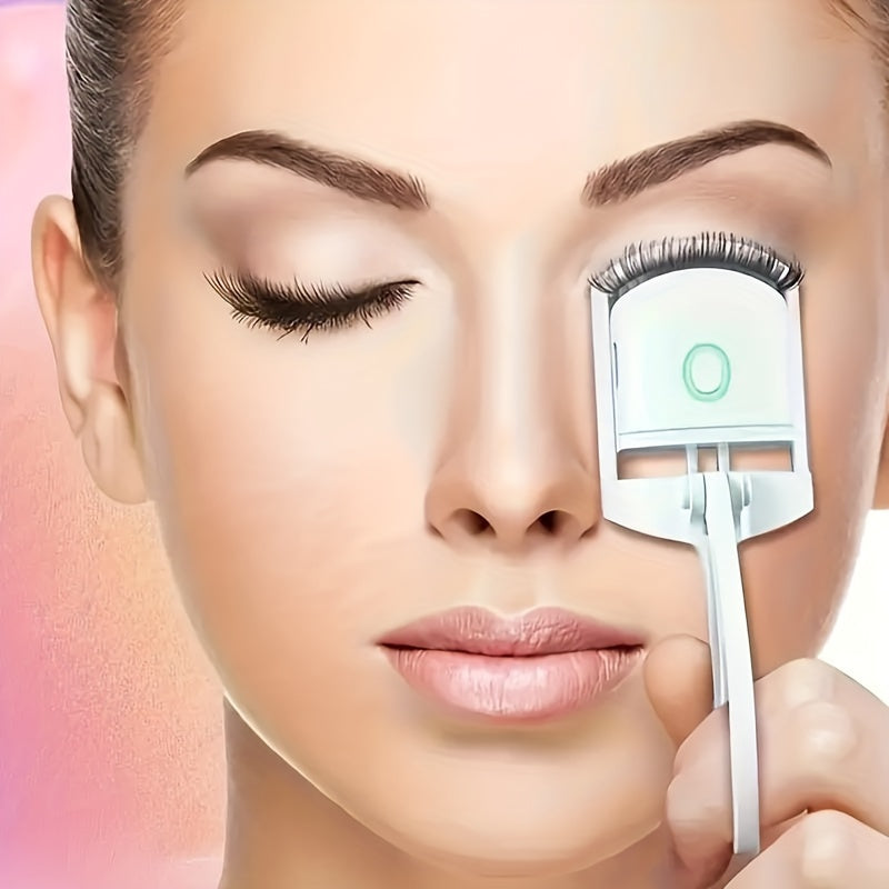 1pc ABS Electric Eyelash Curler, Modern Eyelashes Instrument For Home, Long-Lasting Curled Eyelashes, Eyelashes Clip, Eyelash Curler, Makeup Tools - Veloxea