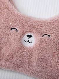 Cartoon Bear Print Pajama Set, Crew Neck Tank Top & Elastic Waistband Shorts, Women's Sleepwear & Loungewear - Veloxea