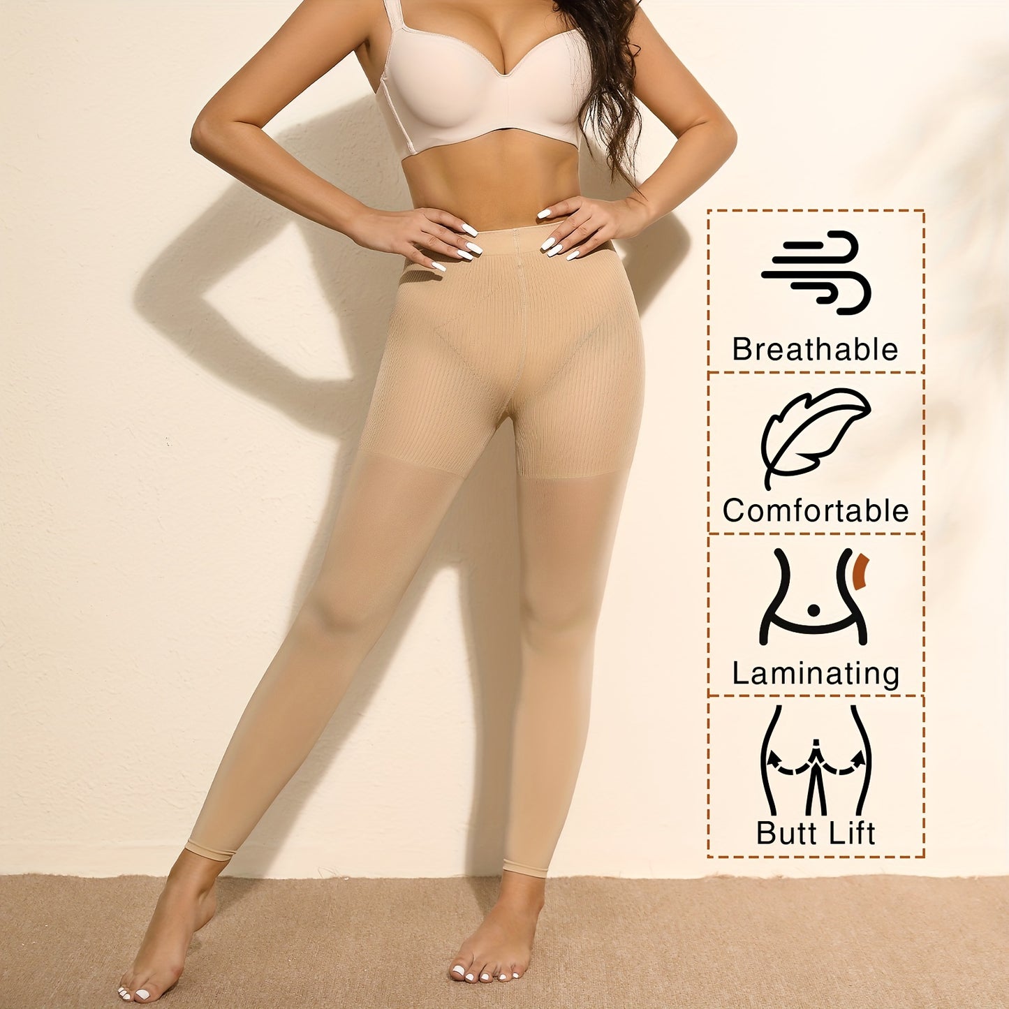 Compression Pantyhose15-20mmHg Graduated Support Tights, Medical Quality Graduated Support Hose for Diabetics, Reduced Swelling Leg & Feet - Veloxea