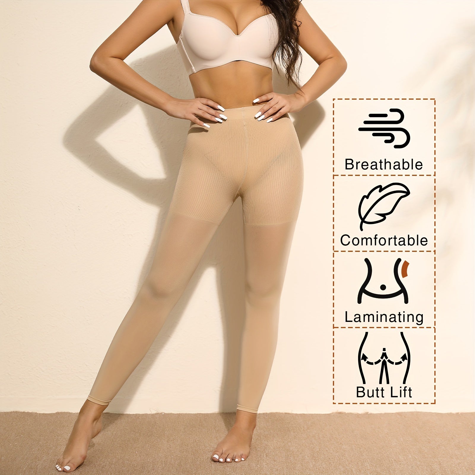 Compression Pantyhose15-20mmHg Graduated Support Tights, Medical Quality Graduated Support Hose for Diabetics, Reduced Swelling Leg & Feet - Veloxea