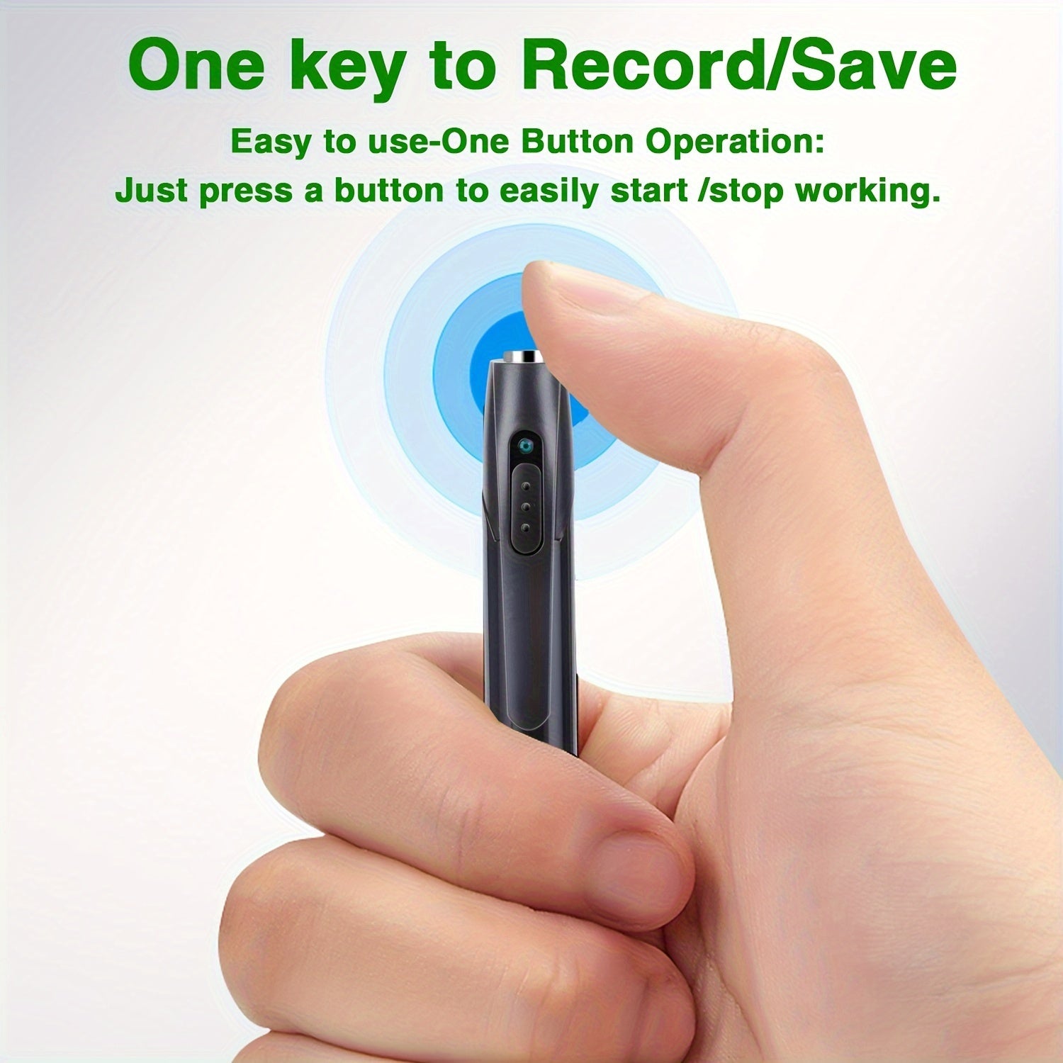 1pc HD 1080P Pen Camera, 64GB Memory Card Included, Portable Mini Surveillance & Security Nanny Cam, Easy-to-Use, For Home Office Meeting Recording, Indoor/Outdoor Use - Veloxea