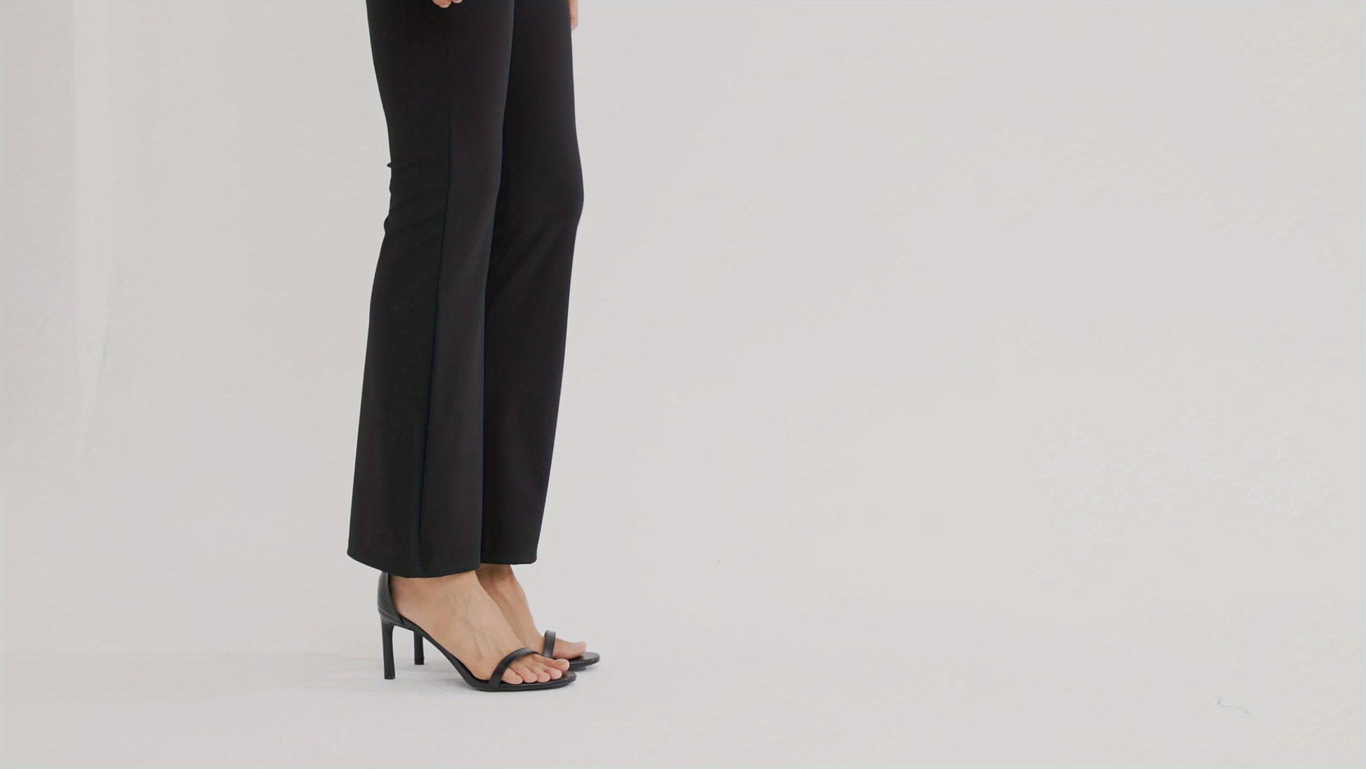 Women's Yoga Dress Work Pants Lightweight Slacks Stretch Casual Office Flare Pants Wide Leg With Belt Loops 4 Pockets - Veloxea