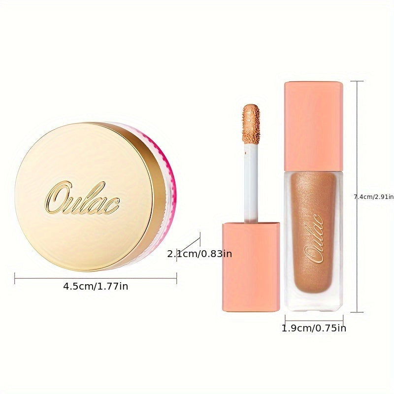 Oulac Halloween Eyeshadow Set, Including Satin Eyeshadow Cream And Liquid Eyeshadow - Highly Pigmented Eye Shadow