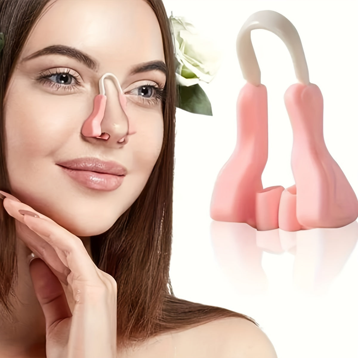 1pc Nose Shaper For Wide Noses Nose Straightener Corrector Shrinker Beauty Nose Clip For Women Men - Veloxea