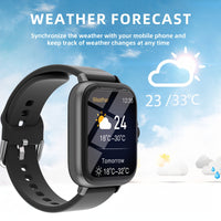 Waterproof Smart Watch, 1.83'' Full Touch Screen Display With Message, Answer Make Call Smartwatch Sleep Monitoring, Sports Pedometer - Veloxea