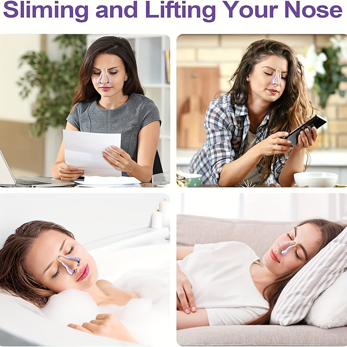 1pc Nose Shaper For Wide Noses Nose Straightener Corrector Shrinker Beauty Nose Clip For Women Men - Veloxea