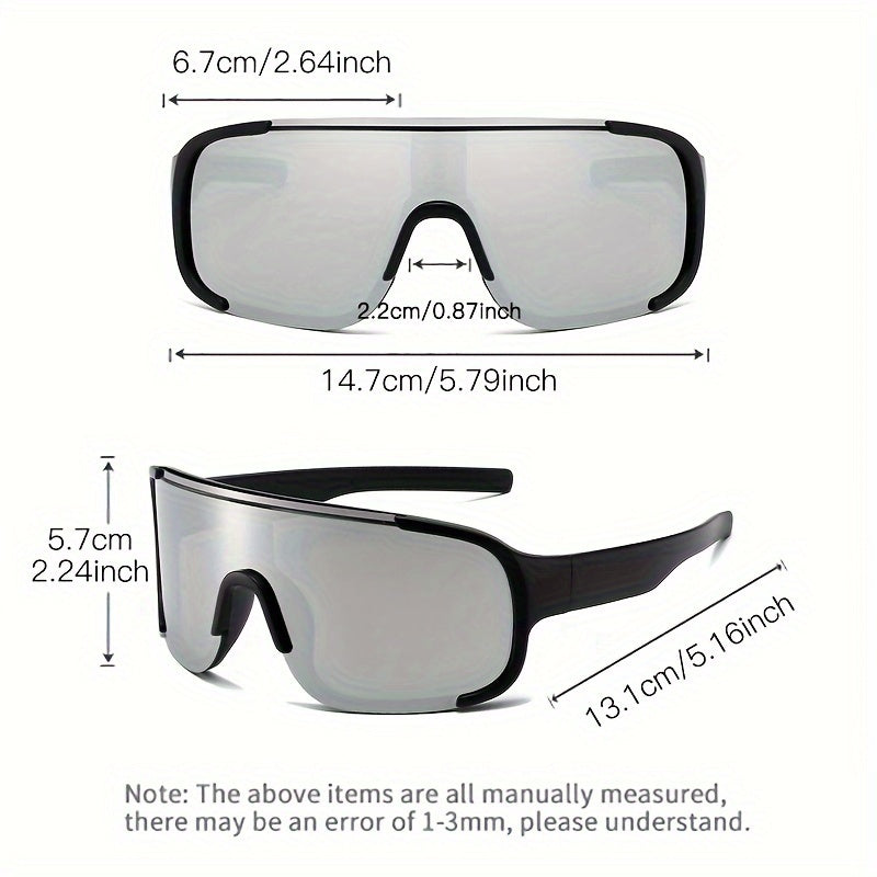 Unisex Sports Glasses Y2K Fashion Large Frame - Veloxea
