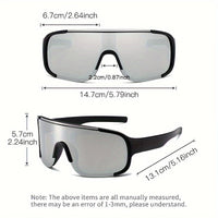 Unisex Sports Glasses Y2K Fashion Large Frame - Veloxea