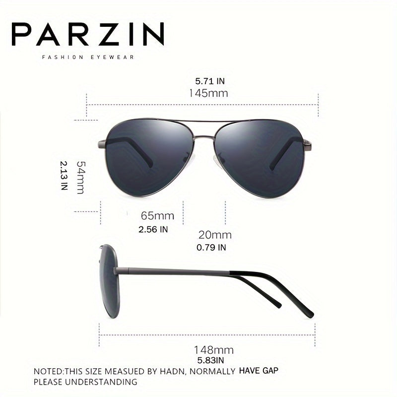 1pc Classic Polarized Glasses For Men With Metal Frame & TAC Lenses - Perfect For Fishing, Casual Wear - Veloxea