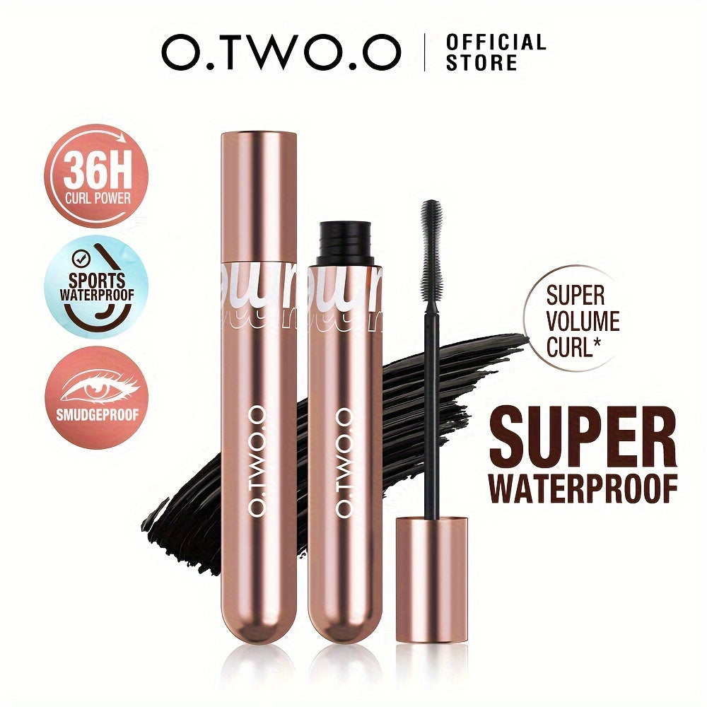 O.TWO.O Mascara Waterproof Long Lasting 36H Volume Curling Smudge-proof Long Lash Easy To Wear Eye Makeup