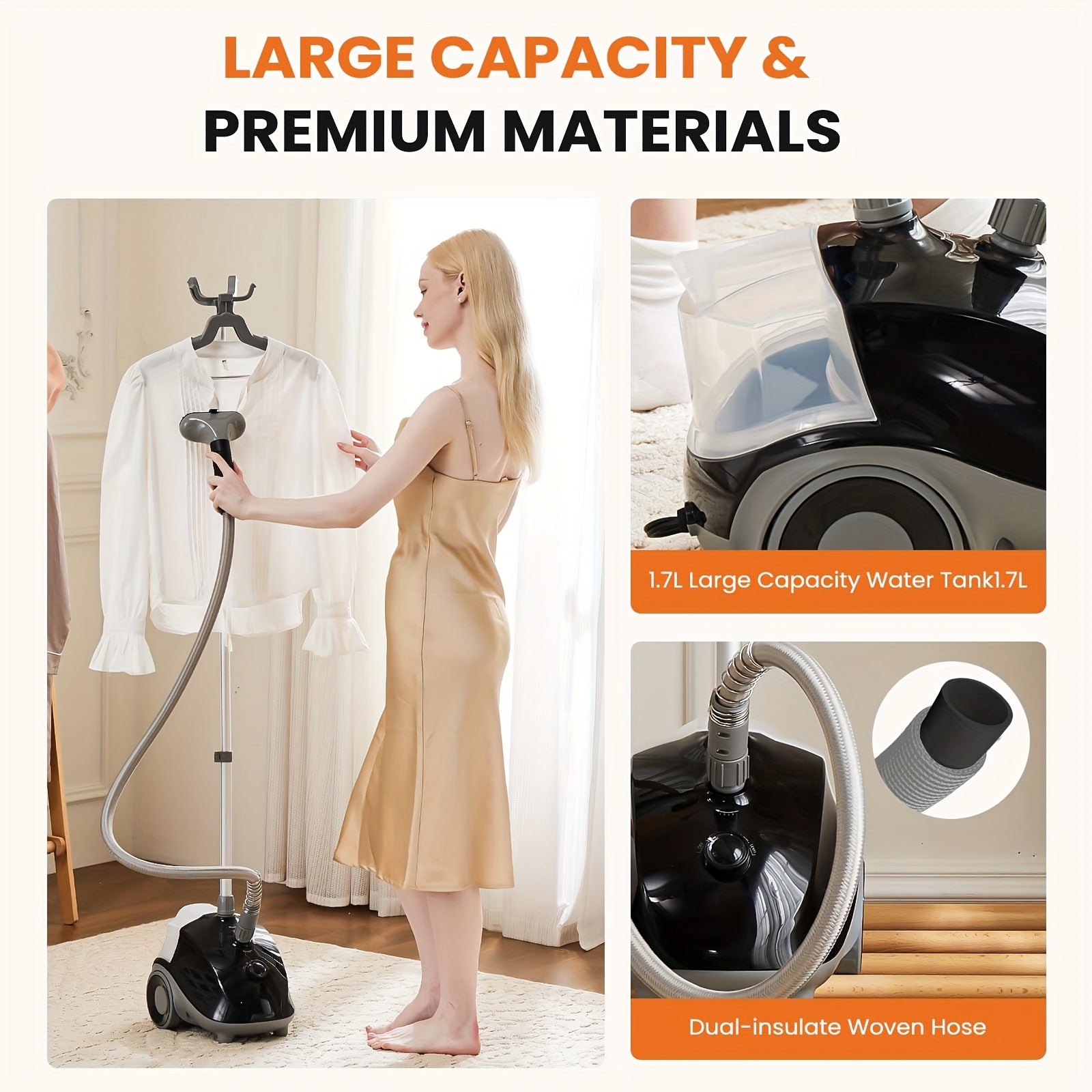 OLIXIS Handheld Steamer, Professional Wrinkle Removal Ironing Machine, - Veloxea