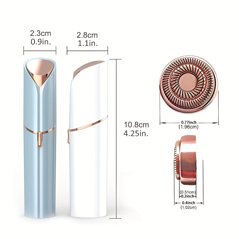 Women's Facial Hair Remover, Electric Face Razor, USB Rechargeable Hair Remover Device For Face, Portable Painless Hair Epilator For Lips, Chin, Mustache, Fingers - Veloxea