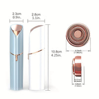 Women's Facial Hair Remover, Electric Face Razor, USB Rechargeable Hair Remover Device For Face, Portable Painless Hair Epilator For Lips, Chin, Mustache, Fingers - Veloxea