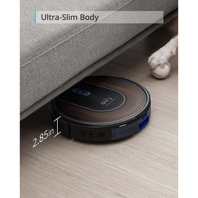 Certified - Refurbished-eufy Clean by Anker, RoboVac G30 Hybrid+, 2-in-1 Sweep and mop, Self-Emptying Robot Vacuum, Dynamic Navigation, Allergy Care, 2000 Pa Strong Suction, Wi-Fi, Carpets and Hard Floors - Veloxea