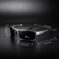 1pc Color Changing Glasses, Sports Square Frame Glasses, Men's Outdoor Glasses - Veloxea
