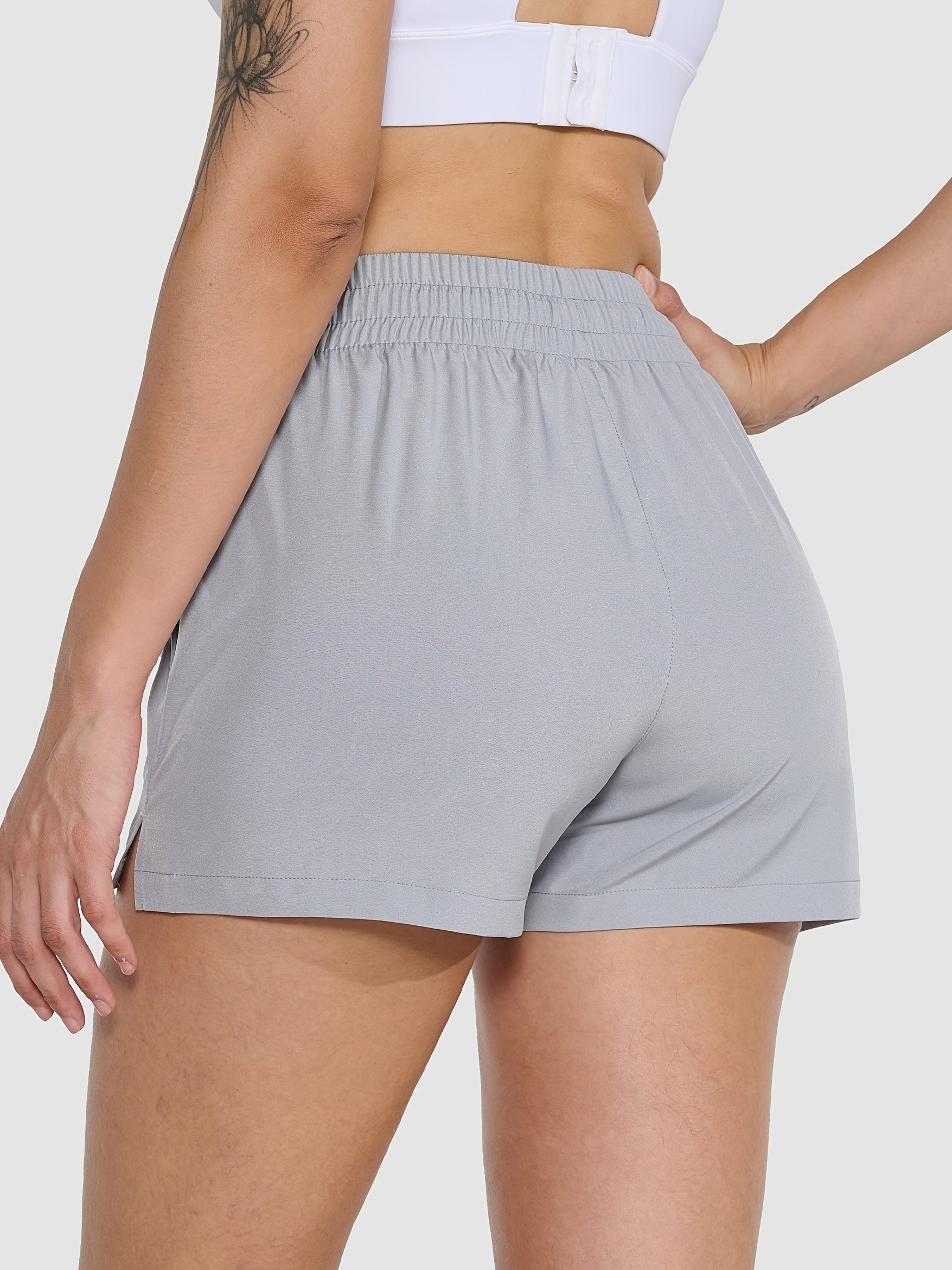 2 Pack 3" Womens Athletic Shorts Basic Running Shorts Lightweight Quick Dry Gym Workout Shorts With Pockets - Veloxea