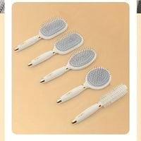 Cute Bear Detangling Hair Brushes, Air Cushion Massage Comb, Scalp Massager For Women Long Hair, Portable Styling Brush With Vent Hole For Curly Hair, High Aesthetic Appeal - Veloxea