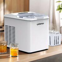 1pc Upstreman Y90 Countertop Ice Maker, Self-Cleaning Ice Cube Maker Machine, Max 26Lbs/Day, 9 Ice Cubes Ready In 6 Mins, Portable Bullet Ice Maker For Home - Veloxea
