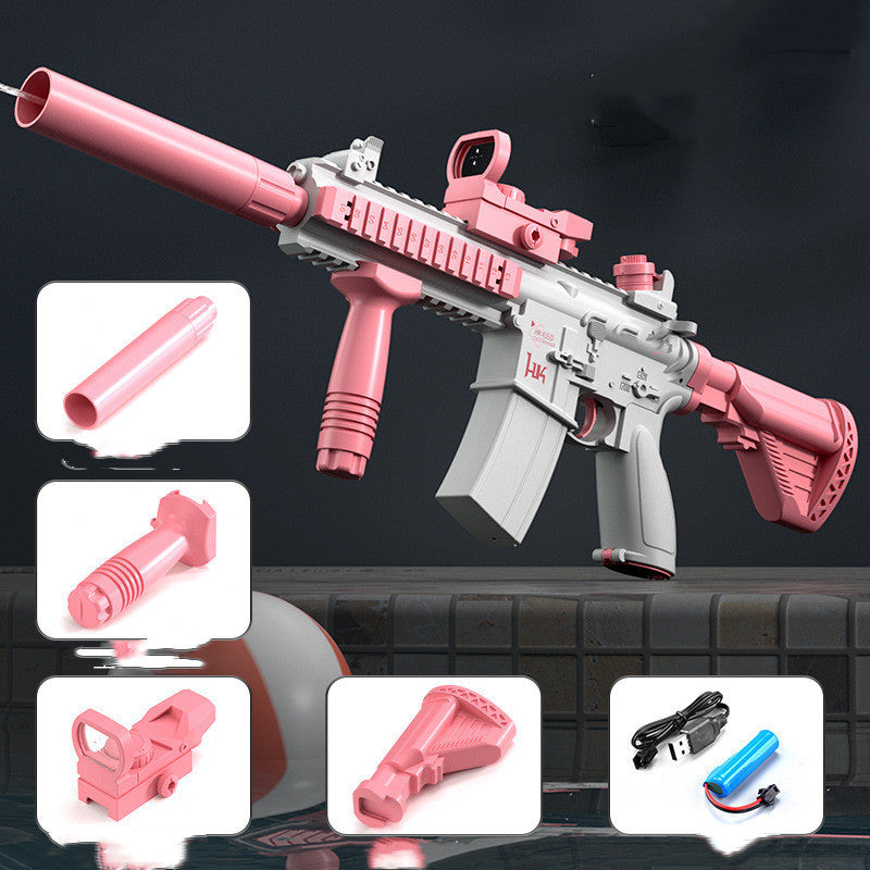Summer Fully Automatic Electric Water Gun Rechargeable Long-Range Continuous Firing Kids Gift