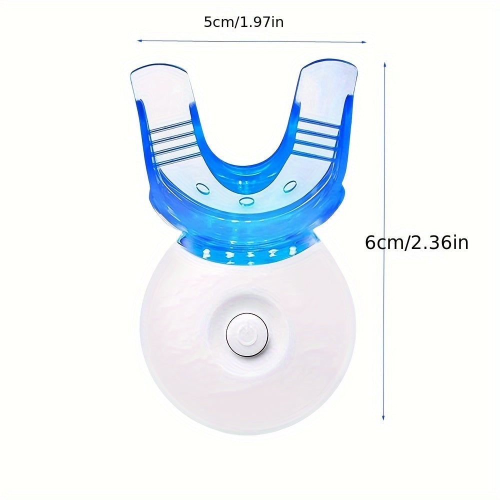 Teeth Whitening Gel Kit, 6 Teeth Cleaning Gel + 2 Dental Trays + Cleaning Led Lights LED Light 0.1oz Carbamide Peroxide Teeth Whitening Gel Dental Bleaching Gel Kit For Tooth - Veloxea