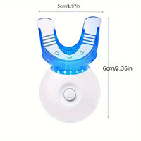 Teeth Whitening Gel Kit, 6 Teeth Cleaning Gel + 2 Dental Trays + Cleaning Led Lights LED Light 0.1oz Carbamide Peroxide Teeth Whitening Gel Dental Bleaching Gel Kit For Tooth - Veloxea