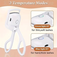 1pc ABS Electric Eyelash Curler, Modern Eyelashes Instrument For Home, Long-Lasting Curled Eyelashes, Eyelashes Clip, Eyelash Curler, Makeup Tools - Veloxea