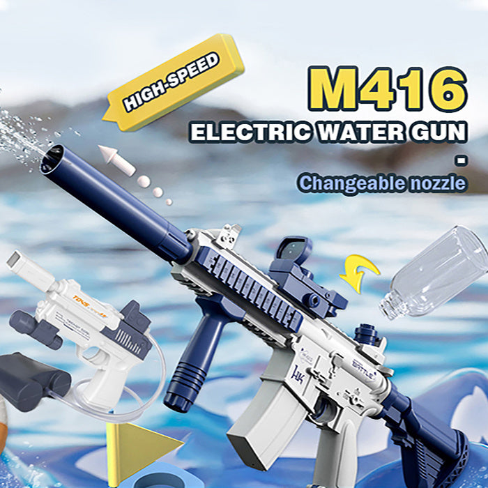 Summer Fully Automatic Electric Water Gun Rechargeable Long-Range Continuous Firing Kids Gift