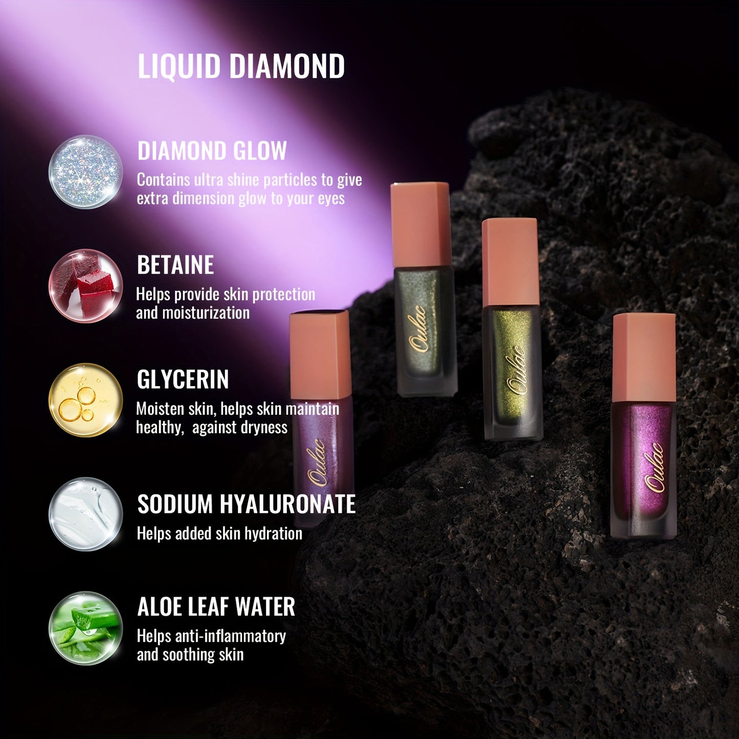 Oulac Halloween Eyeshadow Set, Including Satin Eyeshadow Cream And Liquid Eyeshadow - Highly Pigmented Eye Shadow