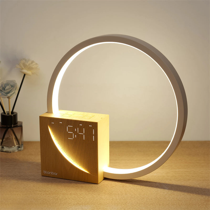 Bedside Lamp Touch Table Lamp With Natural Sounds Alarm Clock