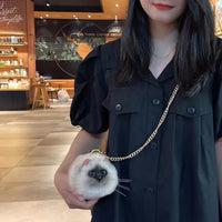 Women Exquisite Shoulder Underarm Bags Siamese Cat Bag