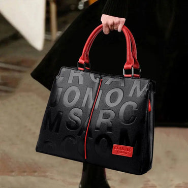 Fashion Leather Handbags Medium for Women Luxury Shoulder Bag Tote Top-Handle Satchel Purses for Ladie