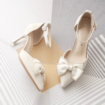 Medium Heel Pointed Toe Butterfly Stilettos