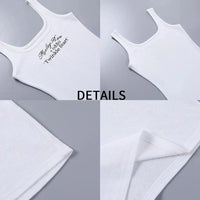 Mini Dresses for Women Short Ribbed Scoop Neck Sleeveless Casual Club Party Tank Y2k Cute Basic Fitted Bodycon Dress