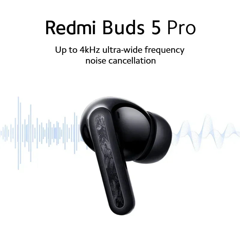 Global Version Xiaomi Redmi Buds 5 Pro Up to 52dB Active Noise Cancellation 38 Hours Long Battery