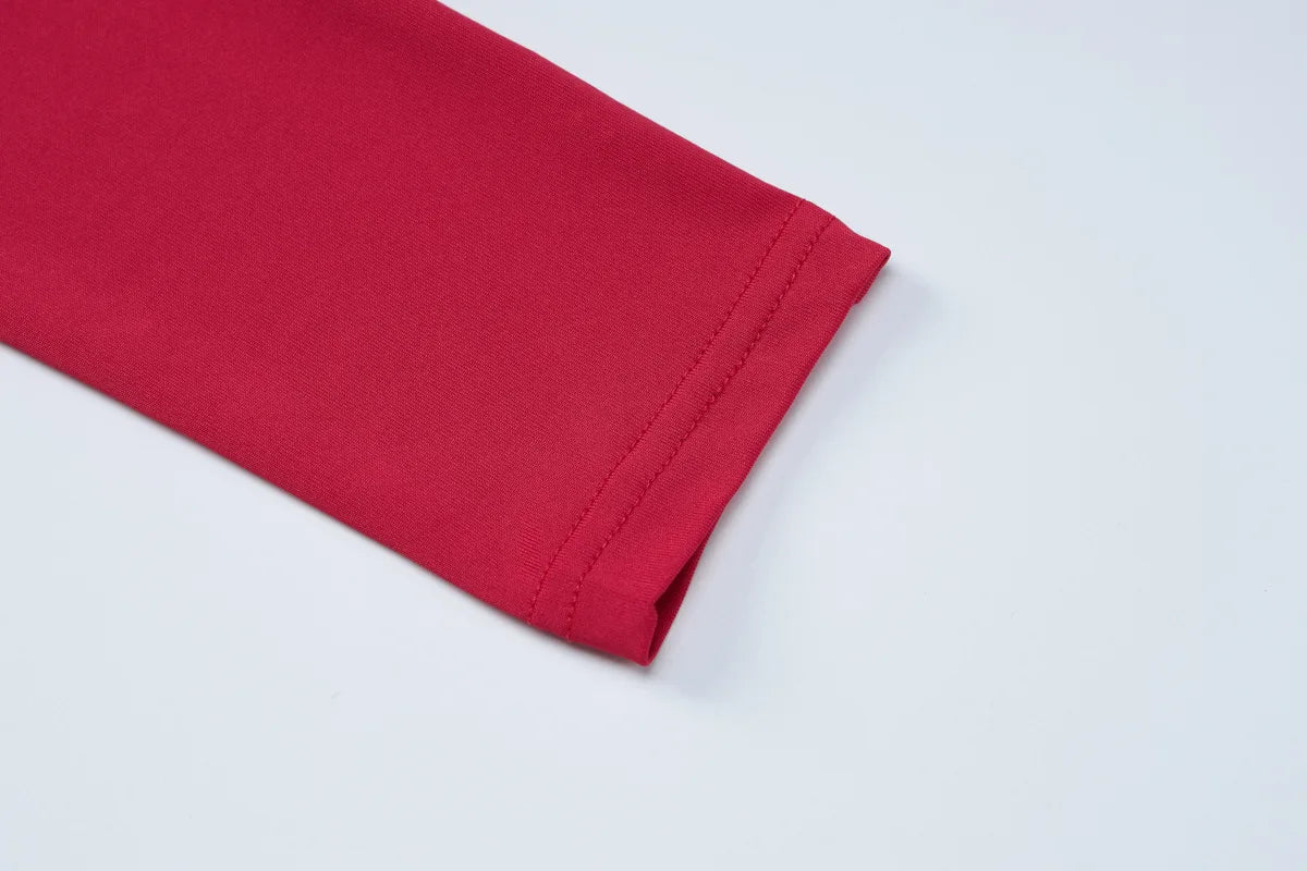 Sexy Maxi Dress Women Fashion Waist Cut Out Slim Party Dresses Red Long Sleeve Evening Party Christmas Dress