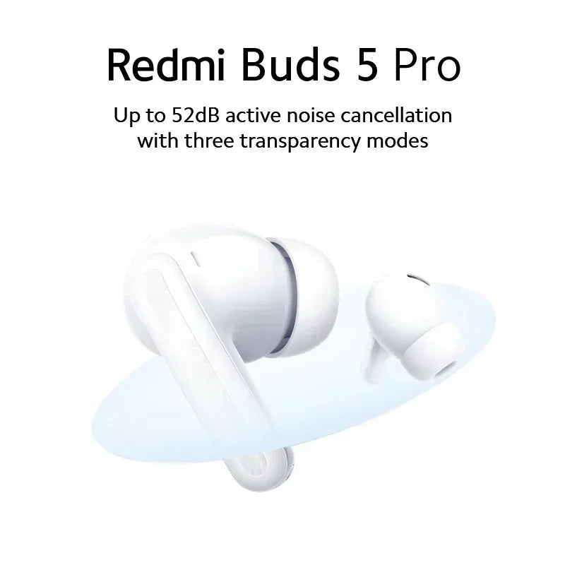 Global Version Xiaomi Redmi Buds 5 Pro Up to 52dB Active Noise Cancellation 38 Hours Long Battery