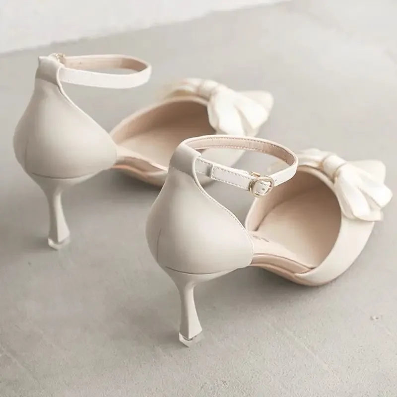 Medium Heel Pointed Toe Butterfly Stilettos