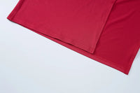 Sexy Maxi Dress Women Fashion Waist Cut Out Slim Party Dresses Red Long Sleeve Evening Party Christmas Dress