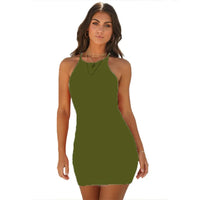 Sexy Sleeveless Tank Slim Ladies Dresses Mini Short Bodycon Dress Vestidos